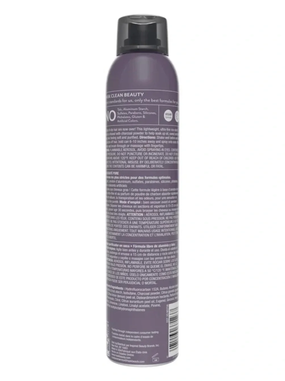 Hask Charcoal & Citrus Purifying Oil Control Dry Shampoo, 4.3 oz NWT